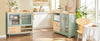 SoBuy | Sideboard mit 2 Glastüren | Küchenschrank | Kommode | Flurschrank | Grün | FSB81-GR