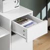 SoBuy | Aktenschrank| Aktenschrankwagen | Druckertisch | Rollcontainer | Weiß | ASK02-W