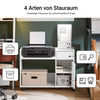 SoBuy | Aktenschrank| Aktenschrankwagen | Druckertisch | Rollcontainer | Weiß | ASK02-W
