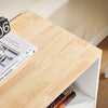 SoBuy | Druckertisch | Aktenschrank | Sideboard | Aufbewahrungsschrank | Weiß-Natur | ASK07-WN