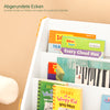 SoBuy | Kinderbücherregal | Zeitungsständer Kinderzimmer | Aufbewahrungsregal Weiß | KMB01-W
