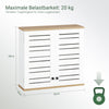 SoBuy | Wandschrank Bad | Hängeschrank | Badschrank Weiß | BZR42-W