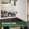 SoBuy | Spiegelschrank | Hängeschrank mit Spiegeltür | Badspiegel weiß | BZR153-W