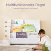 SoBuy | Kinderbücherregal Büchergestell für Kinder | Weiß | 70x60x30cm | KMB32-K-W