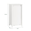 SoBuy | Wäscheschrank mit ausklappbarem Wäschesack | Wäschesammler | Wäschekorb | Weiß | BZR100-W