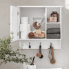 SoBuy | Hängeschrank | Badschrank | Medizinschrank | Wandschrank | Weiß | BZR103-W
