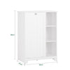 Vorverkauf | SoBuy | Wäscheschrank mit Wäschesack | Wäschesammler | Wäschekorb | Weiß | BZR105-W
