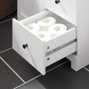 SoBuy | Badkommode | Badzimmerschrank | Flurschrank | Weiß | BZR107-W