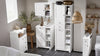 SoBuy | Badkommode | Badzimmerschrank | Flurschrank | Weiß | BZR107-W