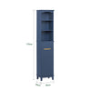 SoBuy | Hochschrank | Badschrank | Badregal | Blau | BZR112-B