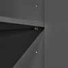 SoBuy | Hochschrank | Badschrank | Badregal | Dunkelgrau | BZR112-DG