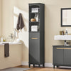 SoBuy | Hochschrank | Badschrank | Badregal | Dunkelgrau | BZR112-DG