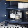 SoBuy | Waschbeckenunterschrank | Badschrank | Waschtisch | Blau | BZR113-B