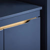SoBuy | Waschbeckenunterschrank | Badschrank | Waschtisch | Blau | BZR113-B
