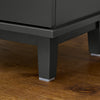 SoBuy | Waschbeckenunterschrank | Badschrank | Waschtisch | Dunkelgrau | BZR113-DG