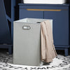 SoBuy | Wäscheschrank mit Wäschesack | Wäschesammler | Wäschekorb | Blau | BZR114-B