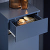 SoBuy | Wäscheschrank mit Wäschesack | Wäschesammler | Wäschekorb | Blau | BZR114-B