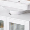 SoBuy | Waschbeckenunterschrank | Badschrank | Waschtisch | Badmöbel | BZR115-II-W