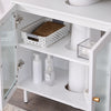SoBuy | Waschbeckenunterschrank | Badschrank | Waschtisch | Badmöbel | BZR115-II-W