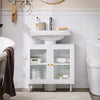 SoBuy | Waschbeckenunterschrank | Badschrank | Waschtisch | Badmöbel | BZR115-II-W