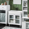 SoBuy | Waschbeckenunterschrank | Badschrank | Waschtisch | Badmöbel | BZR115-W