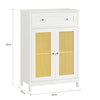 SoBuy | Badkommode mit 1 Schublade | Badzimmerschrank | Sideboard | Gelb | BZR120-W