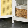 SoBuy | Badkommode mit 1 Schublade | Badzimmerschrank | Sideboard | Gelb | BZR120-W