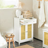 SoBuy | Badkommode mit 1 Schublade | Badzimmerschrank | Sideboard | Gelb | BZR120-W