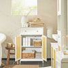 SoBuy | Badkommode mit 1 Schublade | Badzimmerschrank | Sideboard | Gelb | BZR120-W