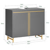 SoBuy | Waschbeckenunterschrank | Waschtisch | Badezimmerschrank | Grau | BZR129-HG