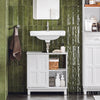 SoBuy | Waschbeckenunterschrank | Badezimmerschrank | Waschtisch | Weiß | BZR142-W