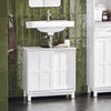SoBuy | Waschbeckenunterschrank | Badezimmerschrank | Waschtisch | Weiß | BZR142-W
