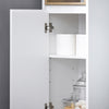 Vorverkauf | SoBuy | Bad Hochschrank | Aufbewahrungsschrank für Bad | Badschrank Weiß | BZR147-W
