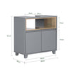 SoBuy | Waschbeckenunterschrank | Badezimmerschrank | Waschtisch Unterschrank | BZR148-DG