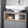SoBuy | Waschbeckenunterschrank | Badezimmerschrank | Waschtisch Unterschrank | BZR148-DG