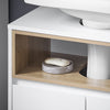 SoBuy | Waschbeckenunterschrank | Badezimmerschrank | Waschtisch Unterschrank | BZR148-W