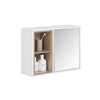 SoBuy | Hängeschrank mit 1 Spiegeltür | Spiegelschrank | Badschrank | Spiegel | Weiß | BZR149-W