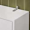 SoBuy | Toilettenregal | Waschmaschinenschrank | Badezimmerregal mit Schrank | Weiß | BZR165-W