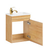 SoBuy | Waschbeckenunterschrank | Unterschrank mit Waschbecken | Badmöbel Natur | BZR169-N
