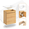 SoBuy | Waschbeckenunterschrank | Unterschrank mit Waschbecken | Badmöbel Natur | BZR169-N