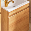 SoBuy | Waschbeckenunterschrank | Wandspiegel | Badmöbel Set Natur | BZR169-SET