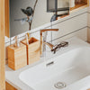 SoBuy | Waschbeckenunterschrank | Waschtisch Natur | Unterschrank mit Waschbecken | BZR172-N