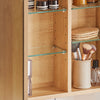 SoBuy | Hängeschrank mit 1 Spiegeltür | Spiegelschrank | Badschrank | Spiegel | Natur | BZR173-N
