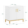 SoBuy | Waschbeckenunterschrank | Badschrank | Waschtisch | Unterschrank Weiß | BZR179-W