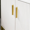 SoBuy | Waschbeckenunterschrank | Badschrank | Waschtisch | Unterschrank Weiß | BZR179-W