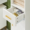 SoBuy | Hochschrank mit 2 Türen | Aufbewahrungsschrank | Badschrank Weiß | BZR181-W