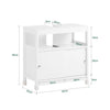 SoBuy | Waschbeckenunterschrank | Badezimmerschrank | Badmöbel Weiß | BZR185-W