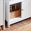 SoBuy | Waschbeckenunterschrank | Badezimmerschrank | Badmöbel Weiß | BZR185-W