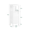 SoBuy | Badkommode | Badschrank Weiß | Badmöbel | Sideboard | Flurschrank | BZR186-W