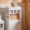 SoBuy | Badkommode | Badschrank Weiß | Badmöbel | Sideboard | Flurschrank | BZR186-W